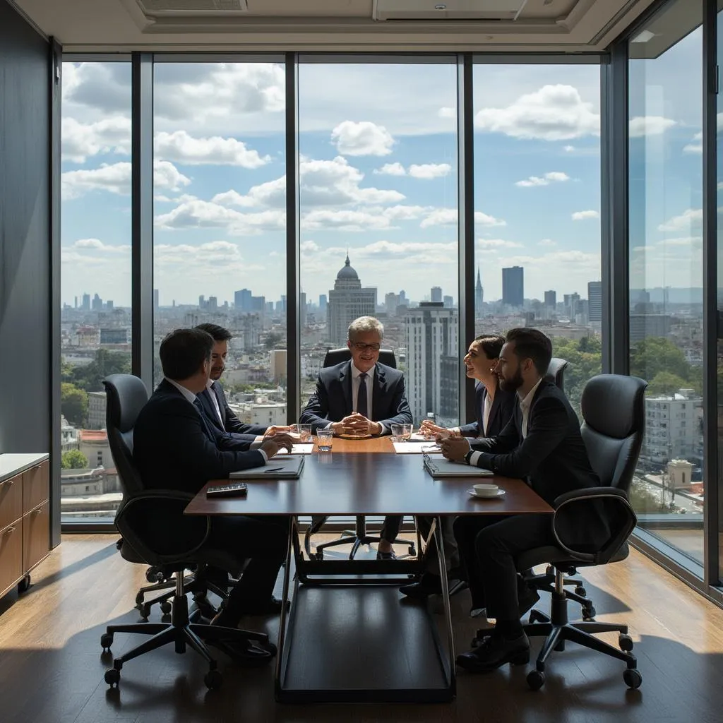 Equipo de ConFinAR en oficina central de Buenos Aires